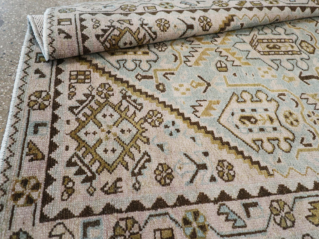 Vintage Persian Malayer Throw Rug, No.32807 - Gss