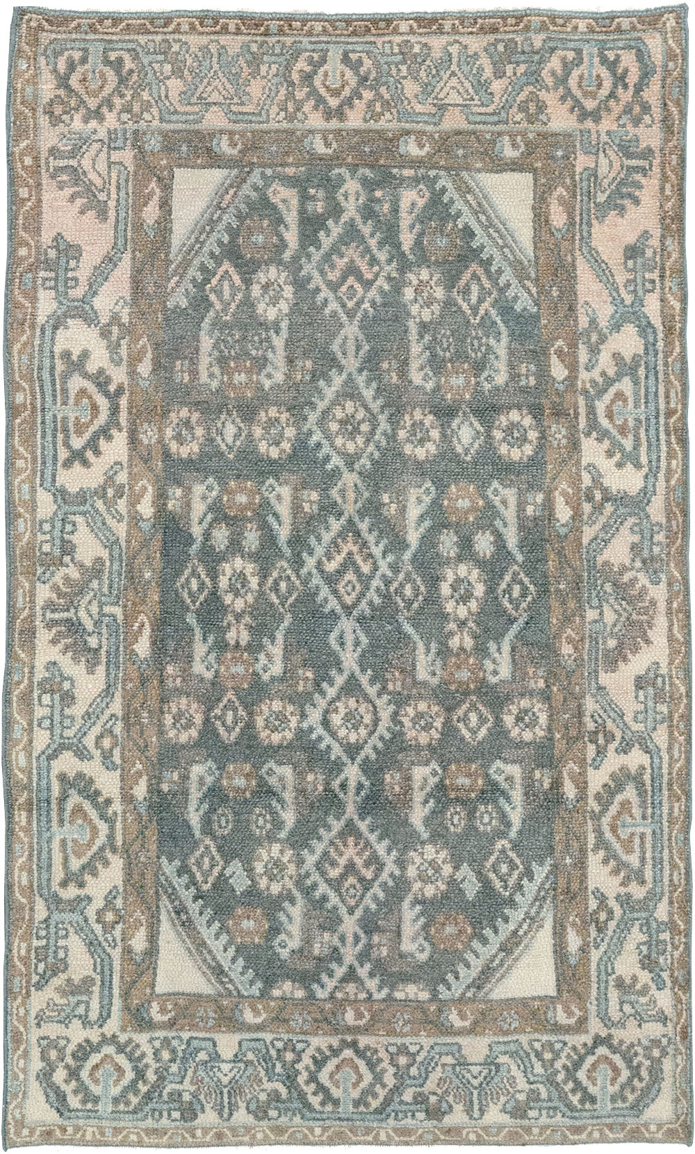 Vintage Persian Malayer Throw Rug, No.32808 - Gss