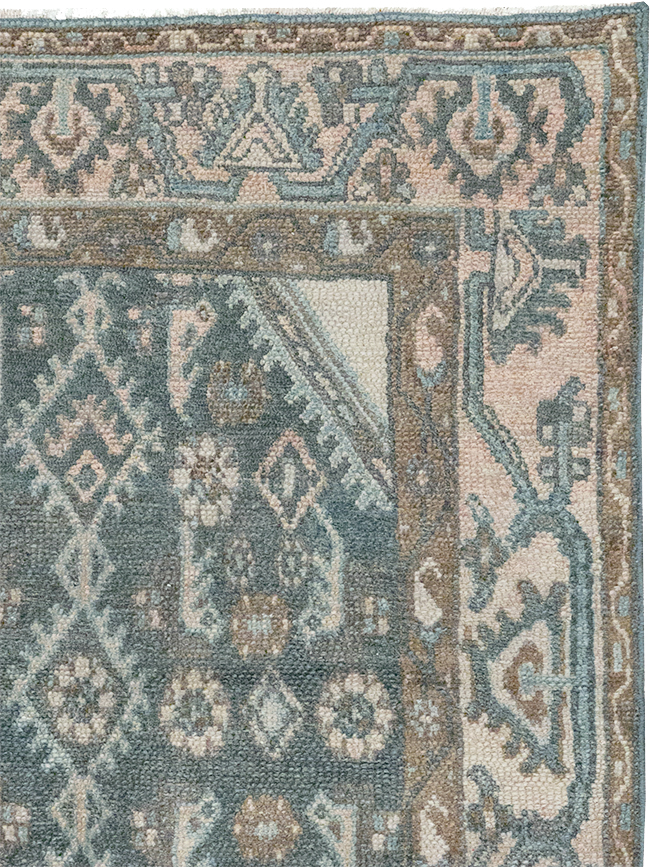 Vintage Persian Malayer Throw Rug, No.32808 - Gss