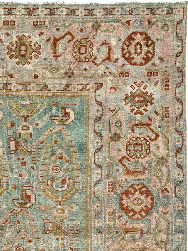 Vintage Persian Malayer Throw Rug, No.32809 - Gss