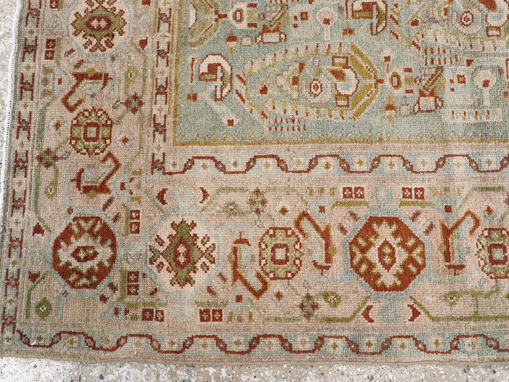 Vintage Persian Malayer Throw Rug, No.32809 - Gss