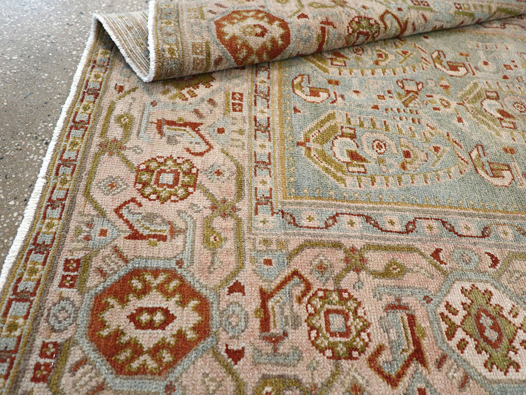 Vintage Persian Malayer Throw Rug, No.32809 - Gss