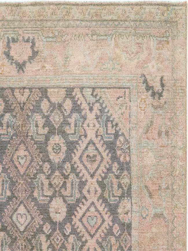 Vintage Persian Malayer Throw Rug, No.32810 - Gss