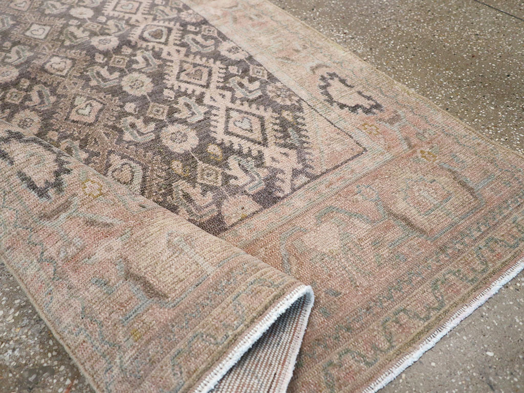 Vintage Persian Malayer Throw Rug, No.32810 - Gss