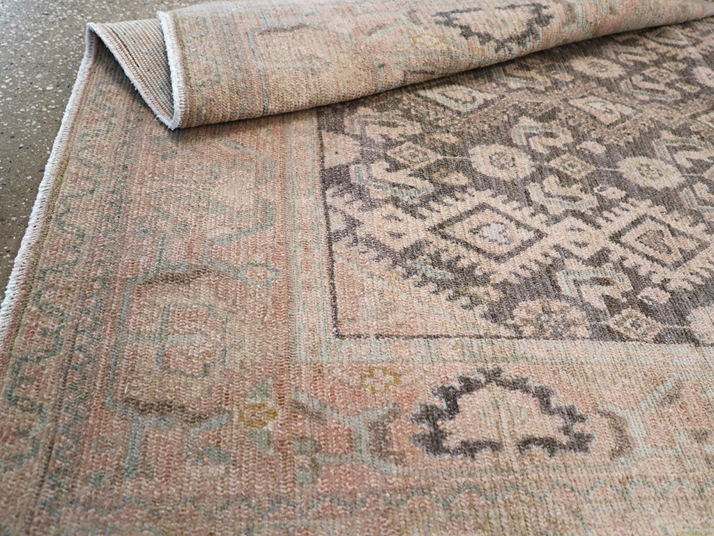 Vintage Persian Malayer Throw Rug, No.32810 - Gss