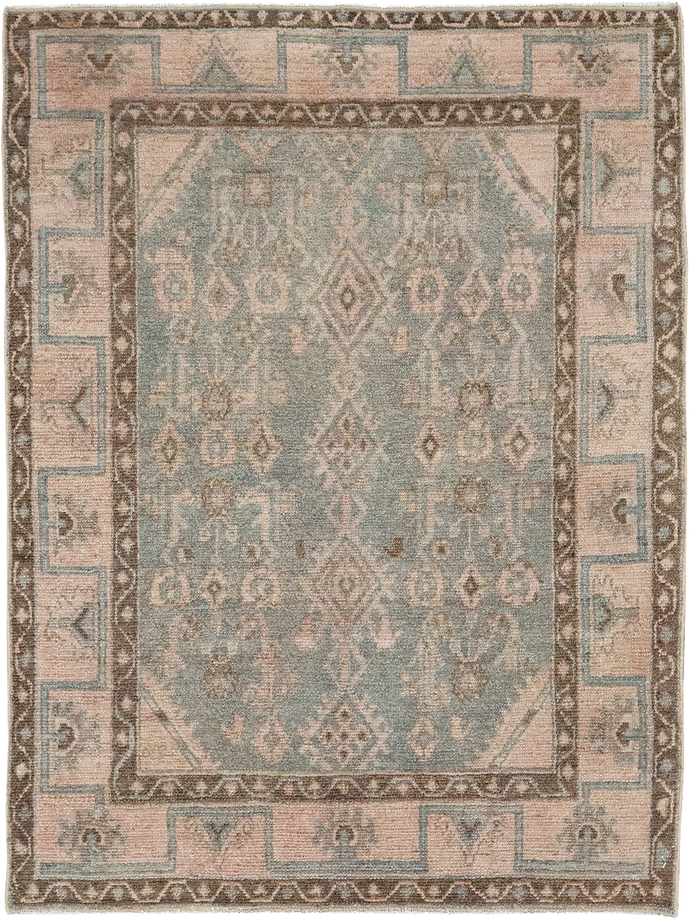 Vintage Persian Malayer Throw Rug, No.32811 - Gss