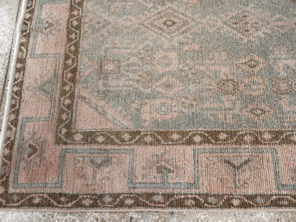 Vintage Persian Malayer Throw Rug, No.32811 - Gss