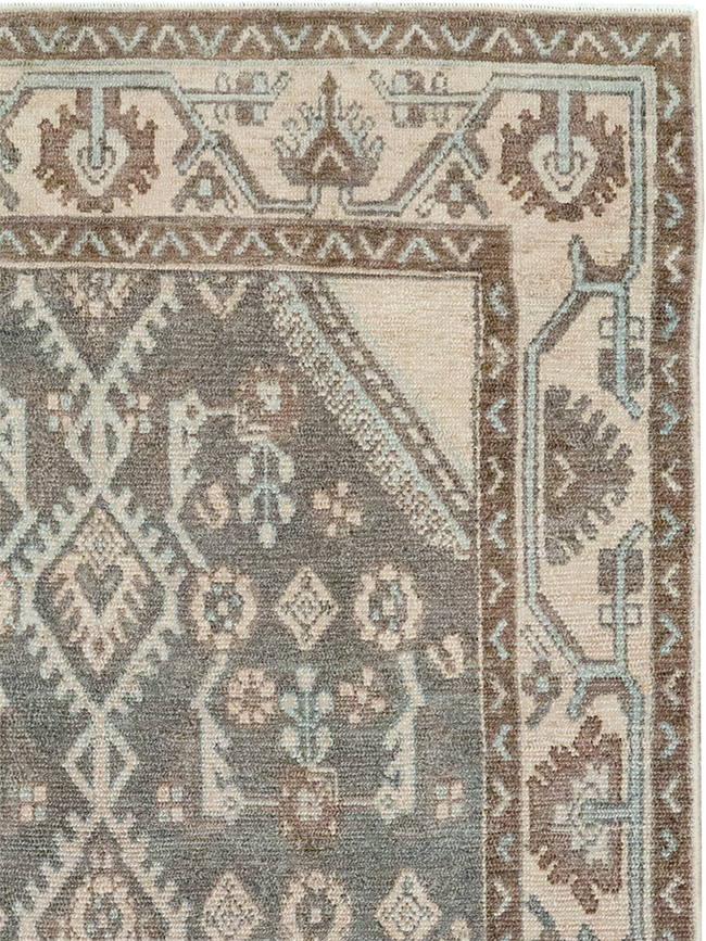 Vintage Persian Malayer Throw Rug, No.32812 - Gss