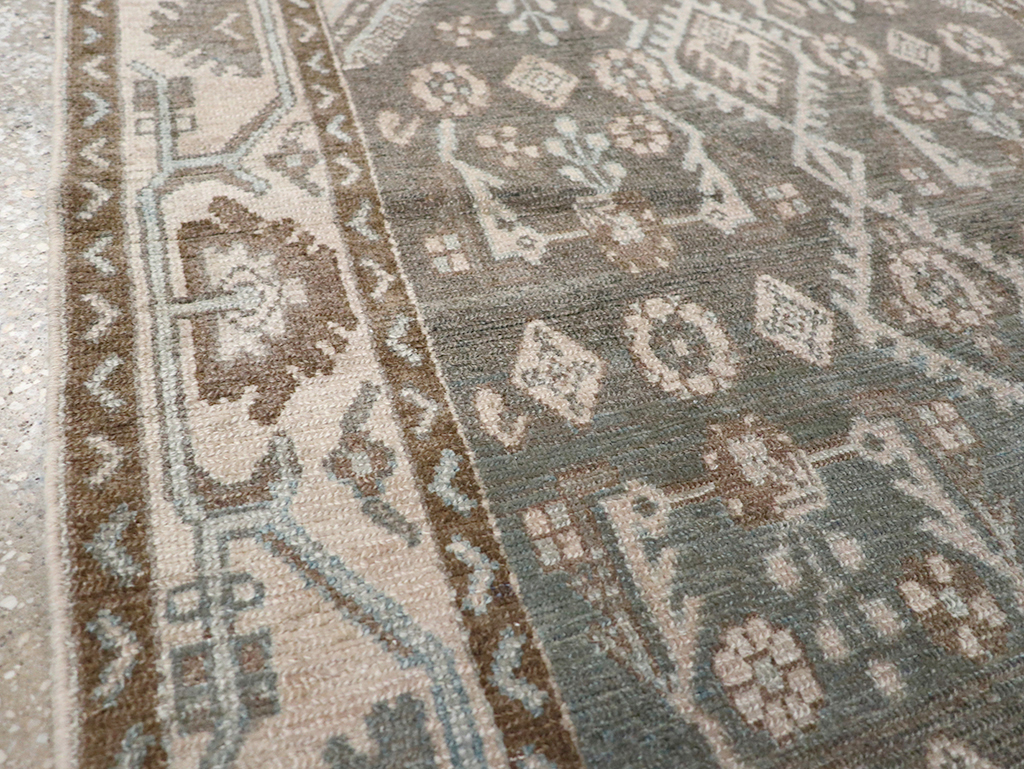 Vintage Persian Malayer Throw Rug, No.32812 - Gss