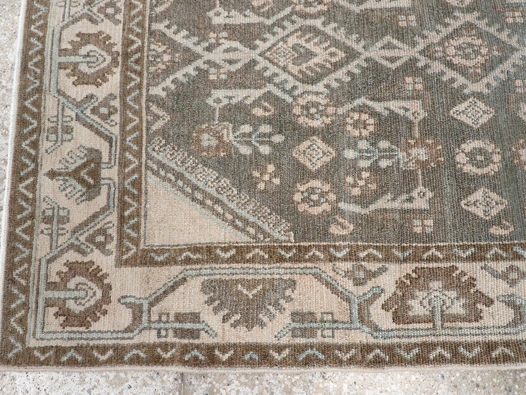 Vintage Persian Malayer Throw Rug, No.32812 - Gss