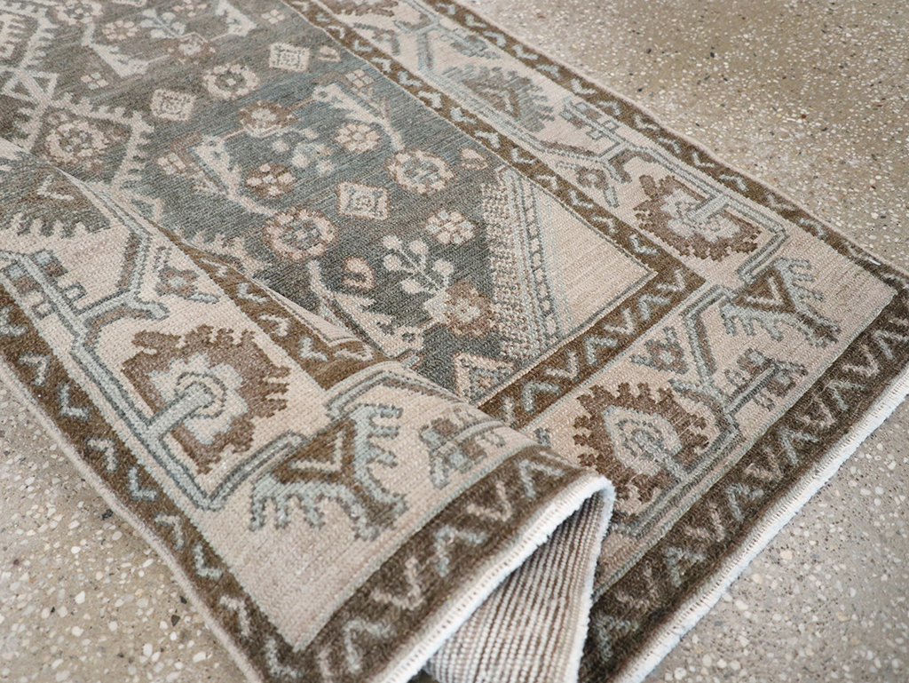 Vintage Persian Malayer Throw Rug, No.32812 - Gss