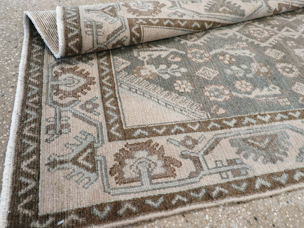 Vintage Persian Malayer Throw Rug, No.32812 - Gss