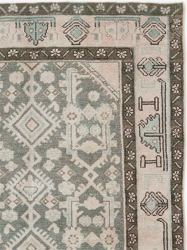 Vintage Persian Malayer Throw Rug, No.32813 - Gss