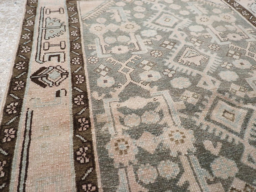 Vintage Persian Malayer Throw Rug, No.32813 - Gss