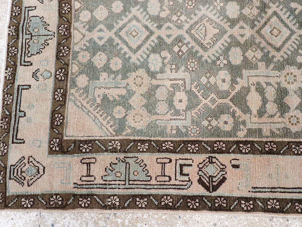 Vintage Persian Malayer Throw Rug, No.32813 - Gss