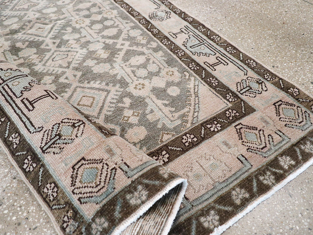 Vintage Persian Malayer Throw Rug, No.32813 - Gss