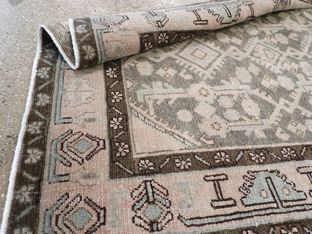 Vintage Persian Malayer Throw Rug, No.32813 - Gss