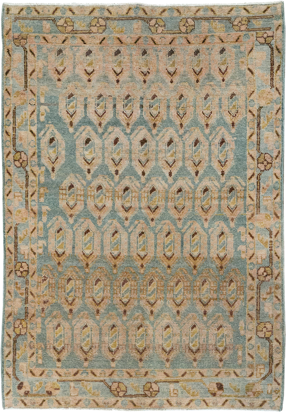Vintage Persian Malayer Throw Rug, No.32814 - Gss