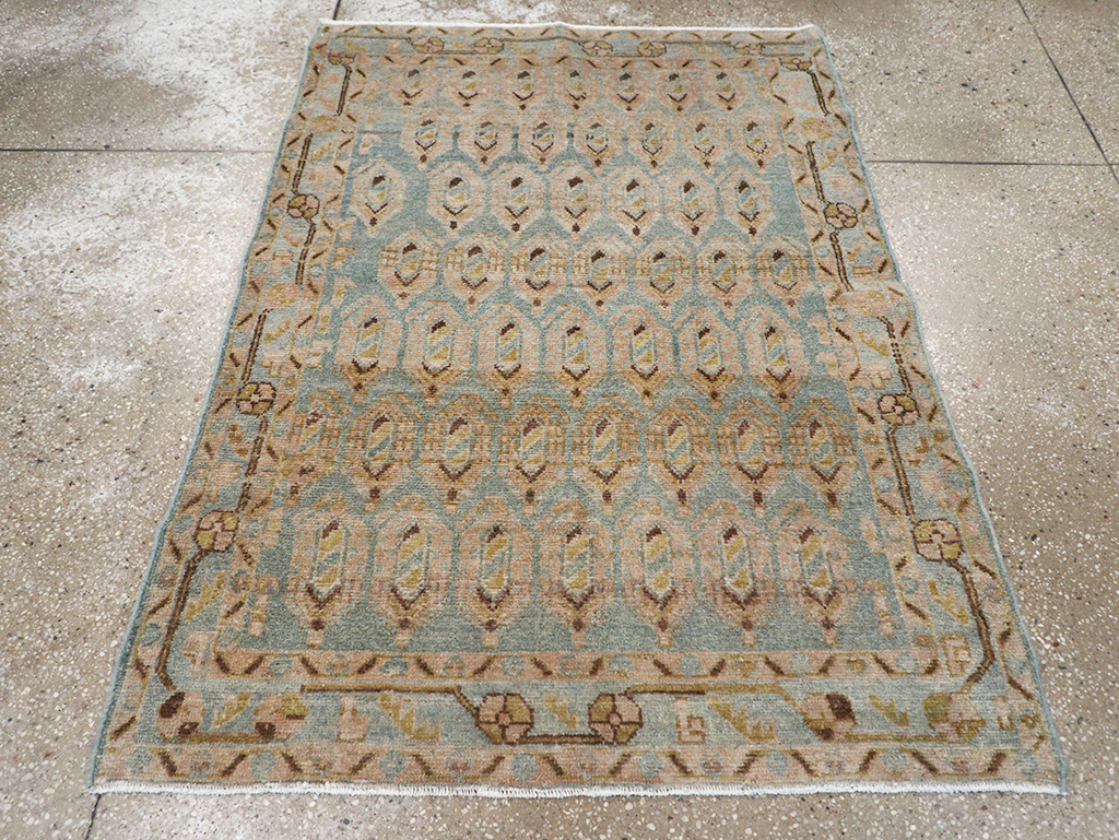 Vintage Persian Malayer Throw Rug, No.32814 - Gss