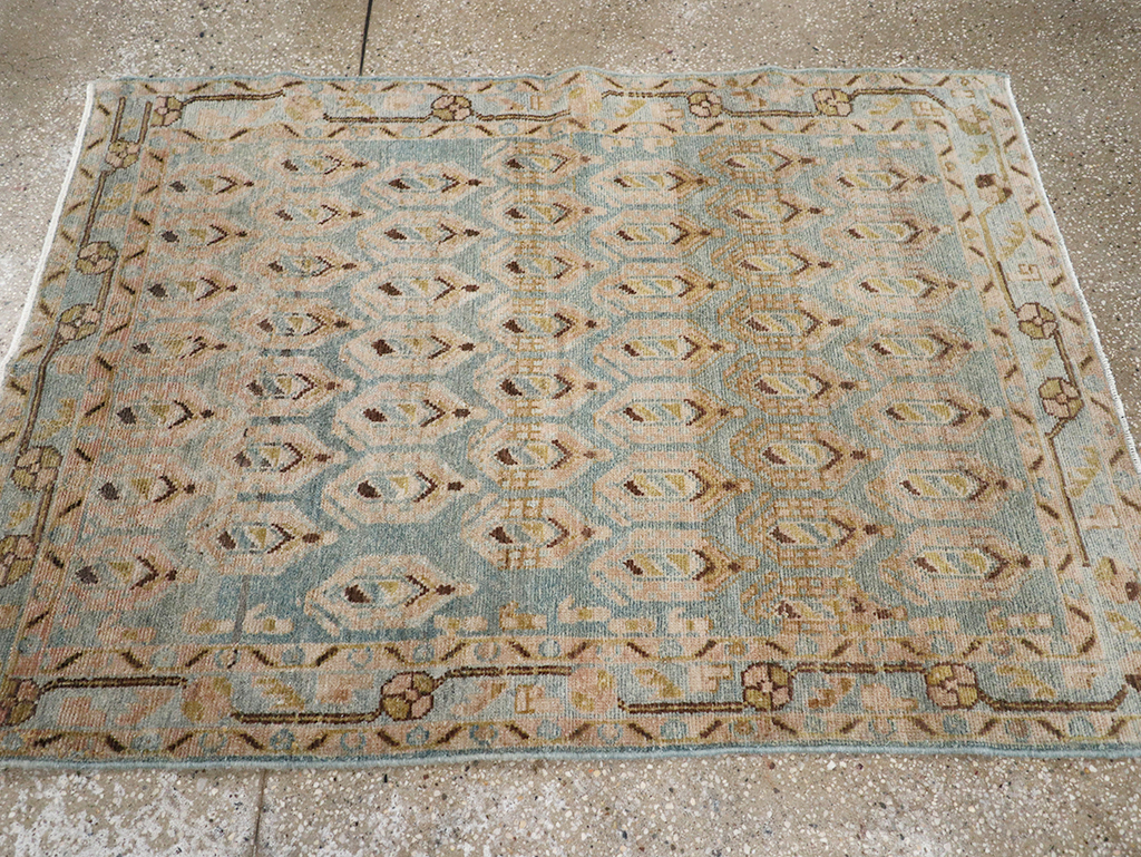 Vintage Persian Malayer Throw Rug, No.32814 - Gss