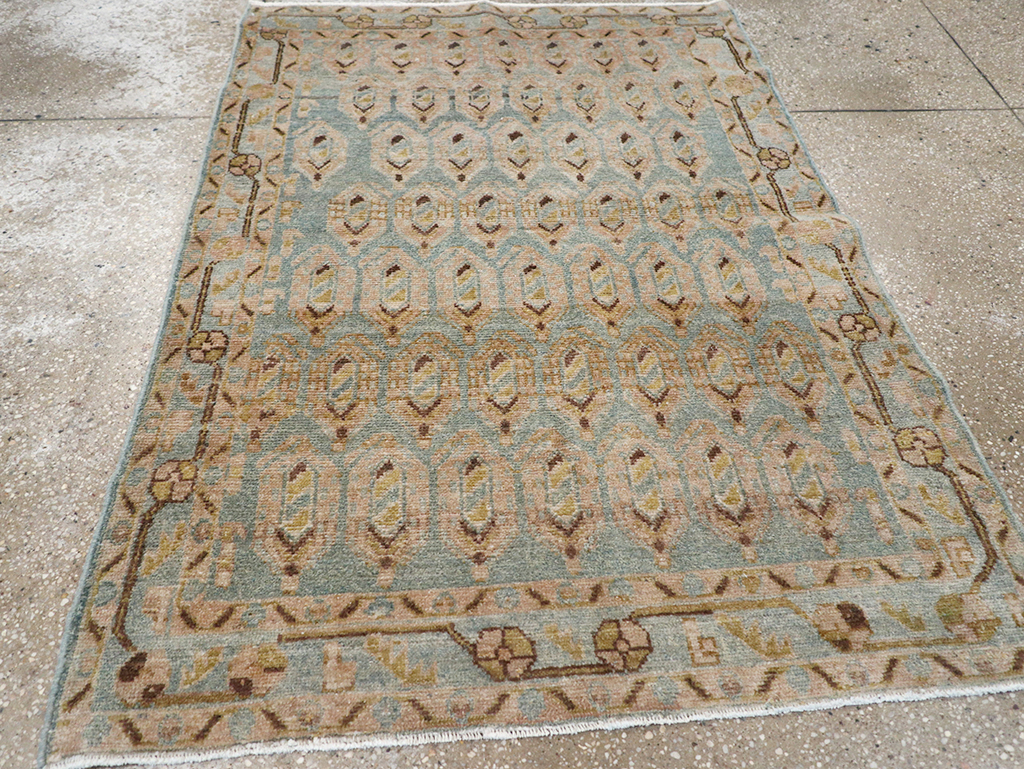 Vintage Persian Malayer Throw Rug, No.32814 - Gss