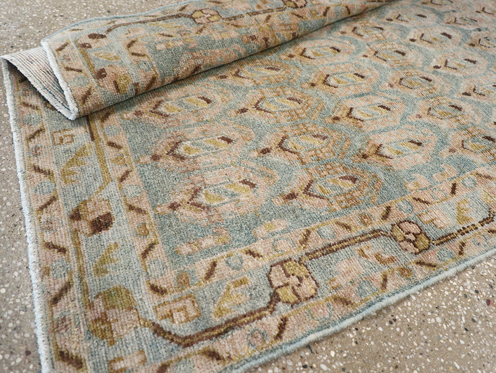 Vintage Persian Malayer Throw Rug, No.32814 - Gss