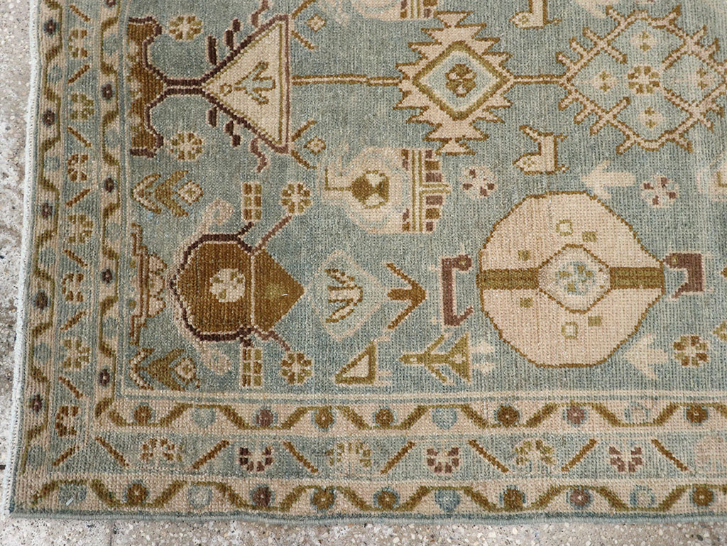 Vintage Persian Malayer Throw Rug, No.32815 - Gss