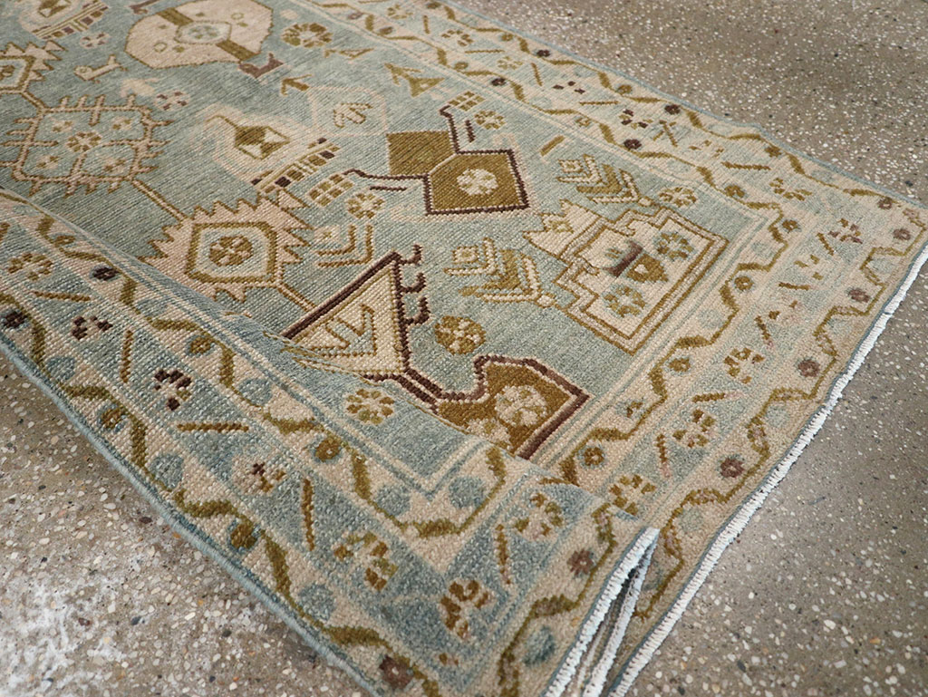 Vintage Persian Malayer Throw Rug, No.32815 - Gss