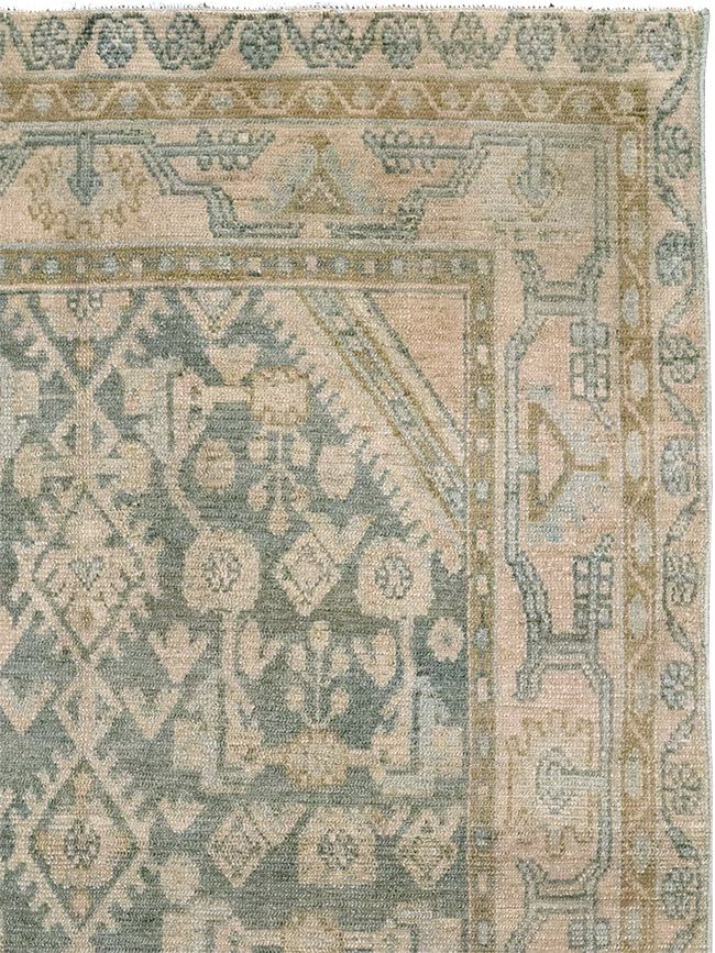 Vintage Persian Malayer Throw Rug, No.32816 - Gss