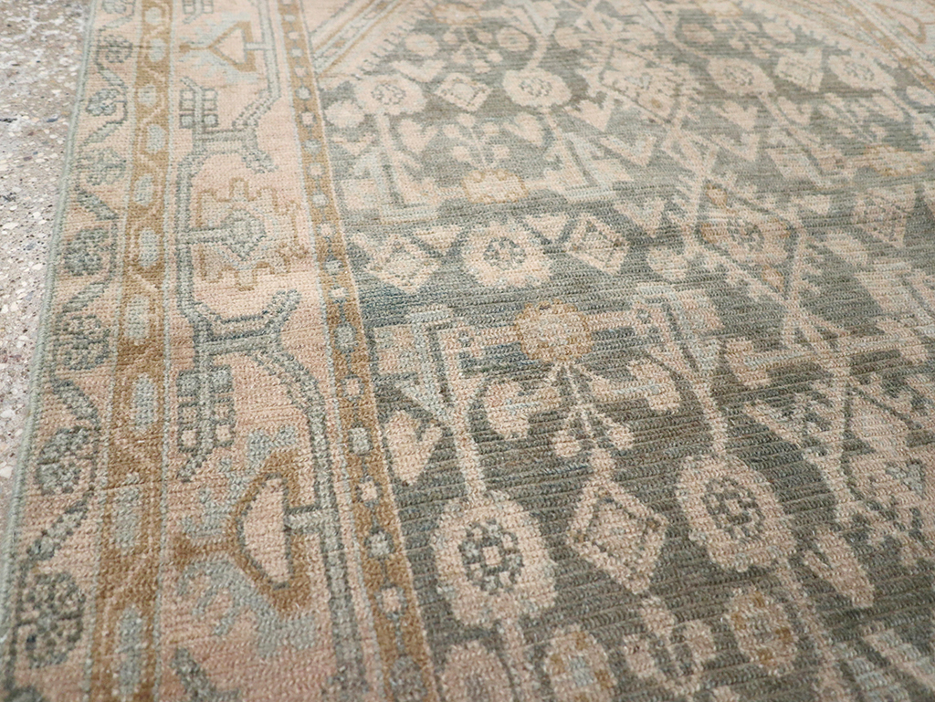 Vintage Persian Malayer Throw Rug, No.32816 - Gss