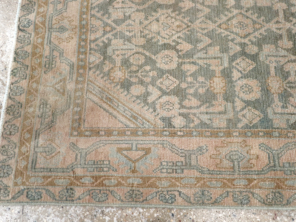 Vintage Persian Malayer Throw Rug, No.32816 - Gss