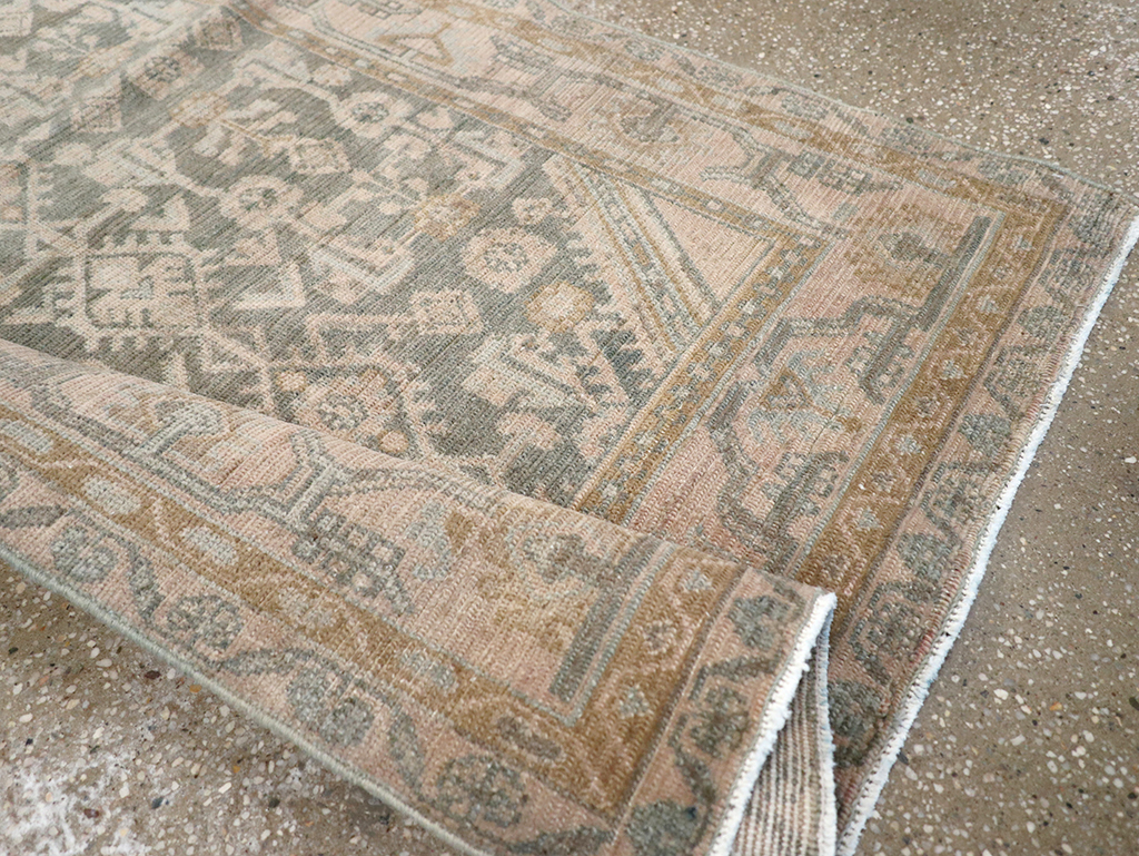 Vintage Persian Malayer Throw Rug, No.32816 - Gss