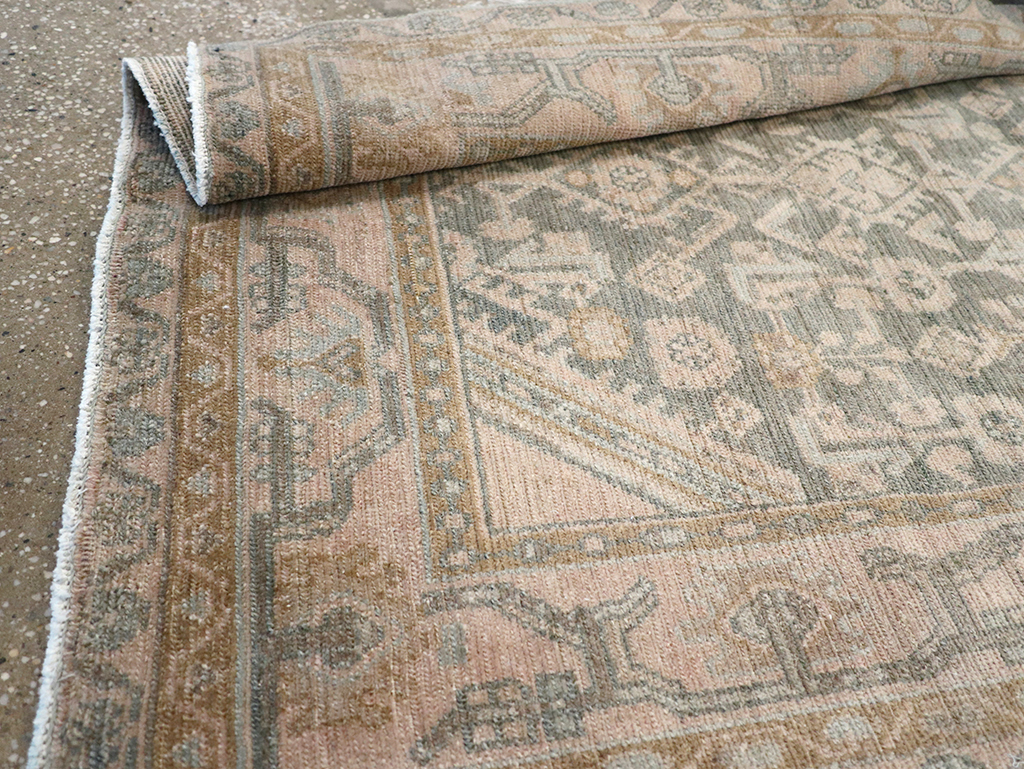 Vintage Persian Malayer Throw Rug, No.32816 - Gss