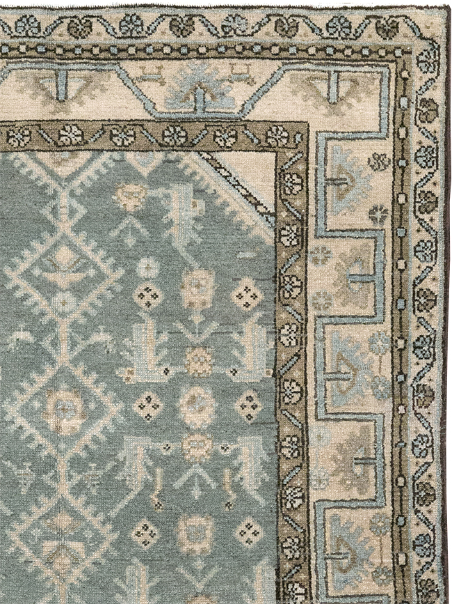 Vintage Persian Malayer Throw Rug, No.32817 - Gss