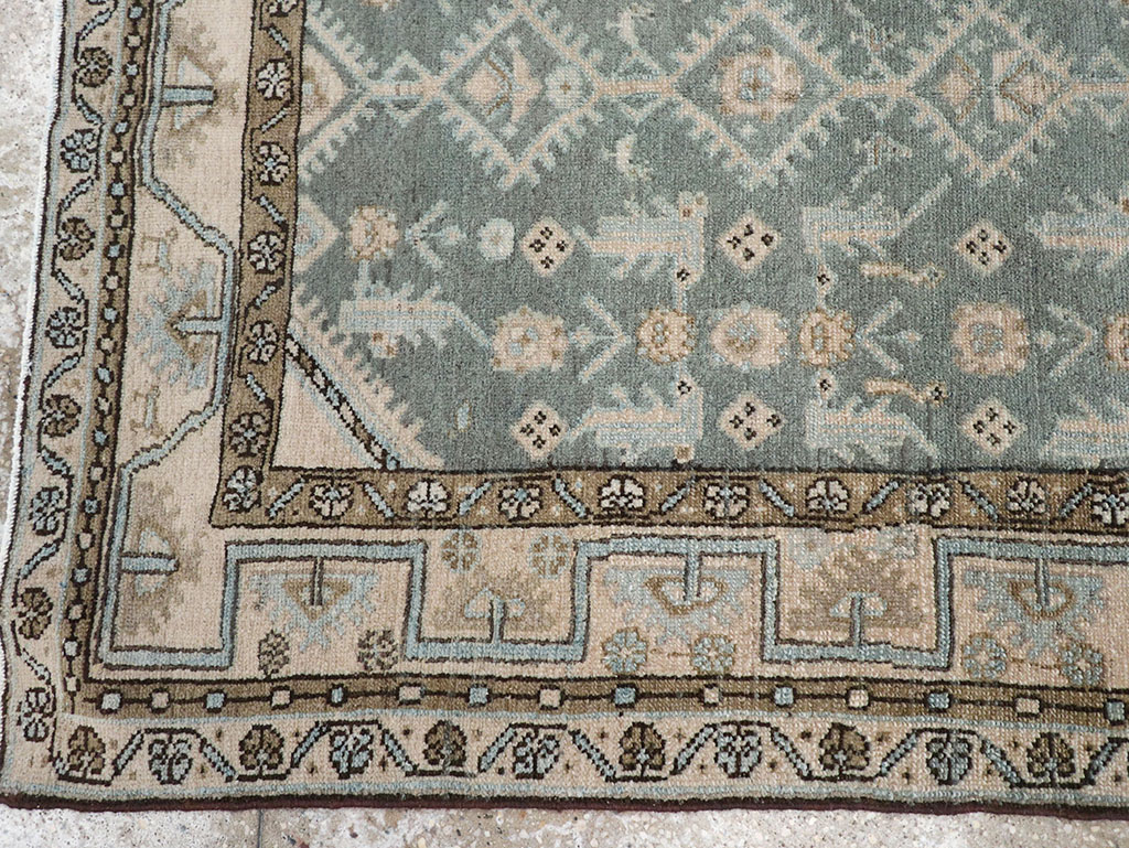 Vintage Persian Malayer Throw Rug, No.32817 - Gss