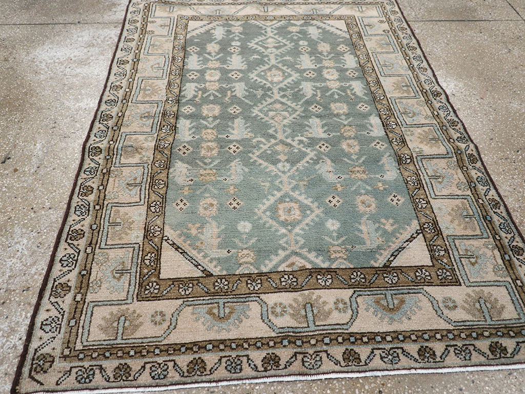Vintage Persian Malayer Throw Rug, No.32817 - Gss