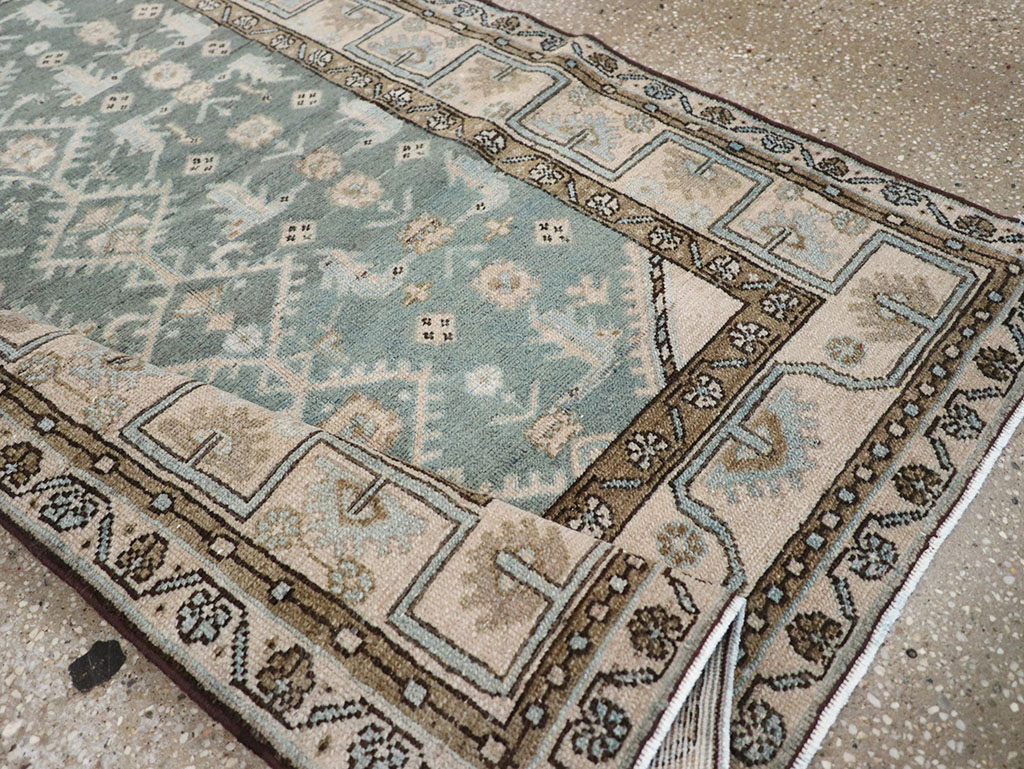 Vintage Persian Malayer Throw Rug, No.32817 - Gss