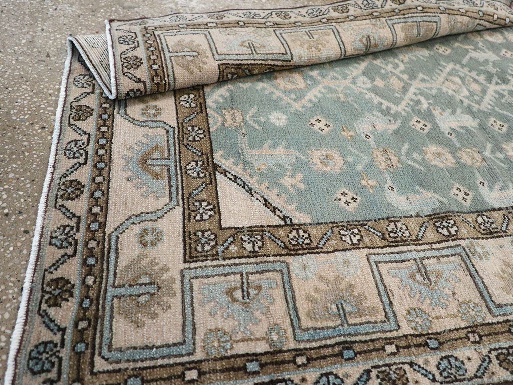 Vintage Persian Malayer Throw Rug, No.32817 - Gss