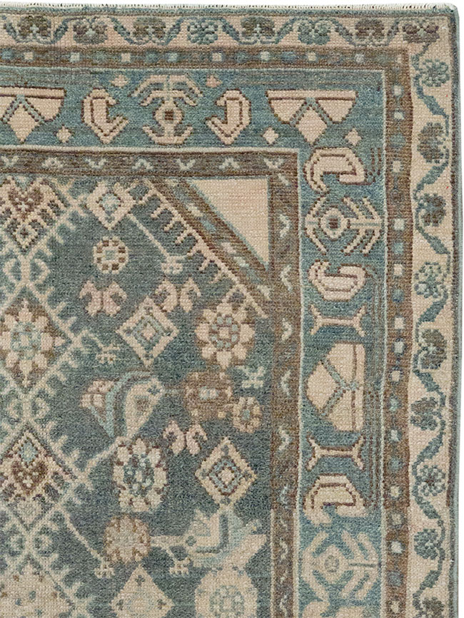 Vintage Persian Malayer Throw Rug, No.32818 - Gss