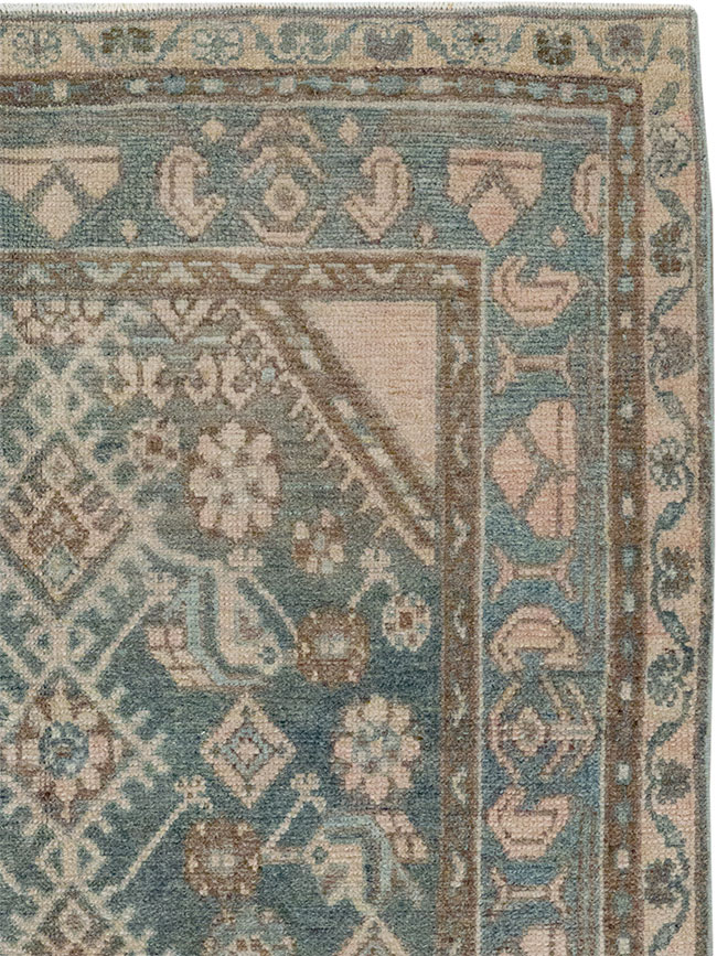 Vintage Persian Malayer Throw Rug, No.32818 - Gss