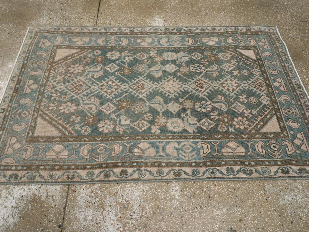 Vintage Persian Malayer Throw Rug, No.32818 - Gss