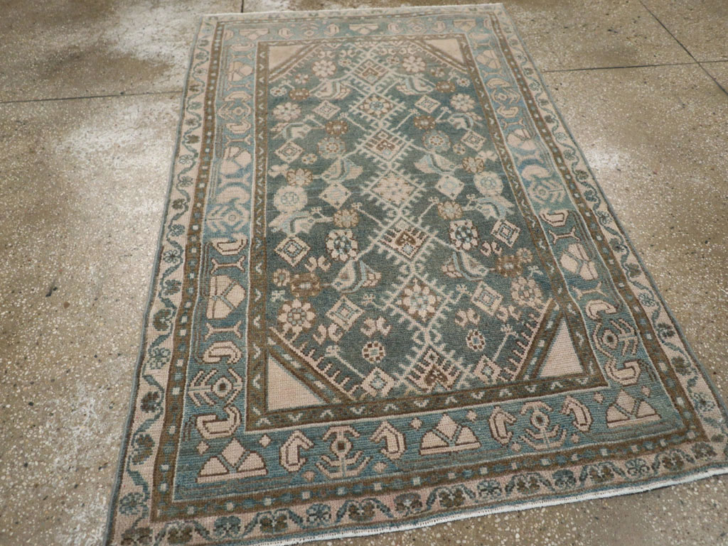 Vintage Persian Malayer Throw Rug, No.32818 - Gss