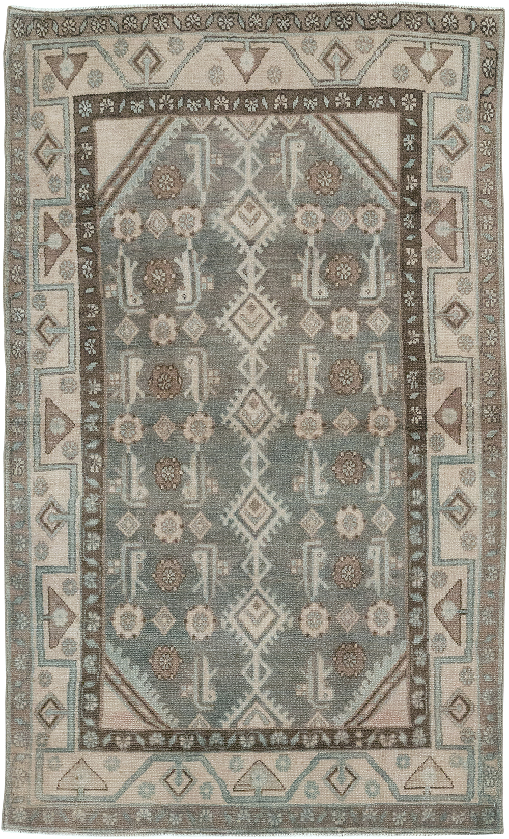 Vintage Persian Malayer Throw Rug, No.32819 - Gss