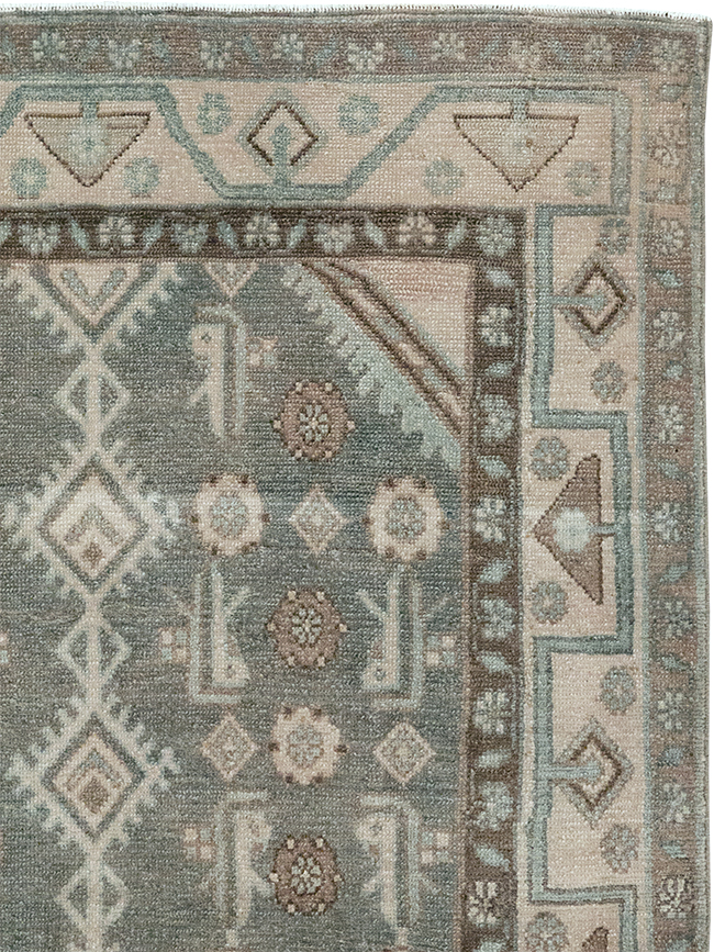 Vintage Persian Malayer Throw Rug, No.32819 - Gss