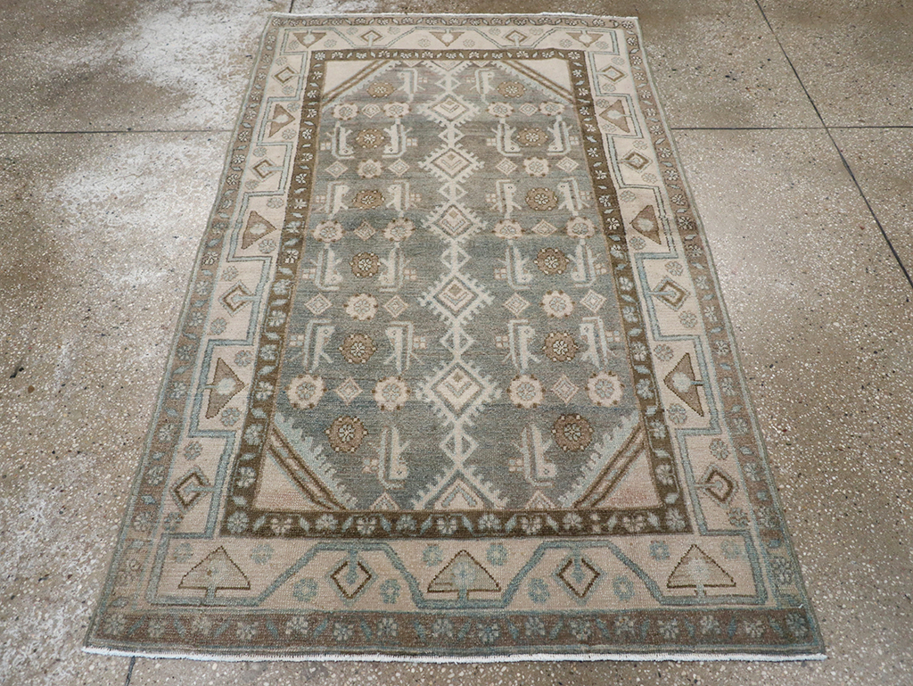 Vintage Persian Malayer Throw Rug, No.32819 - Gss