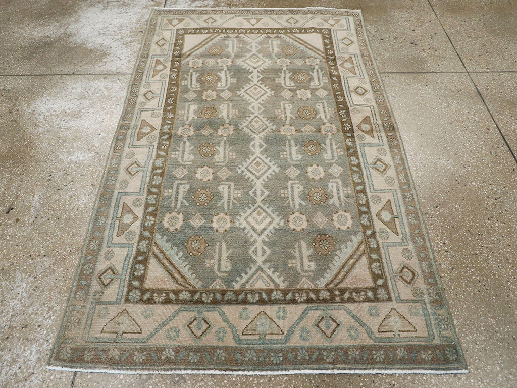 Vintage Persian Malayer Throw Rug, No.32819 - Gss