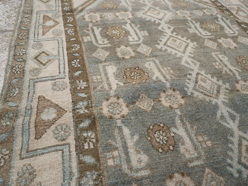 Vintage Persian Malayer Throw Rug, No.32819 - Gss