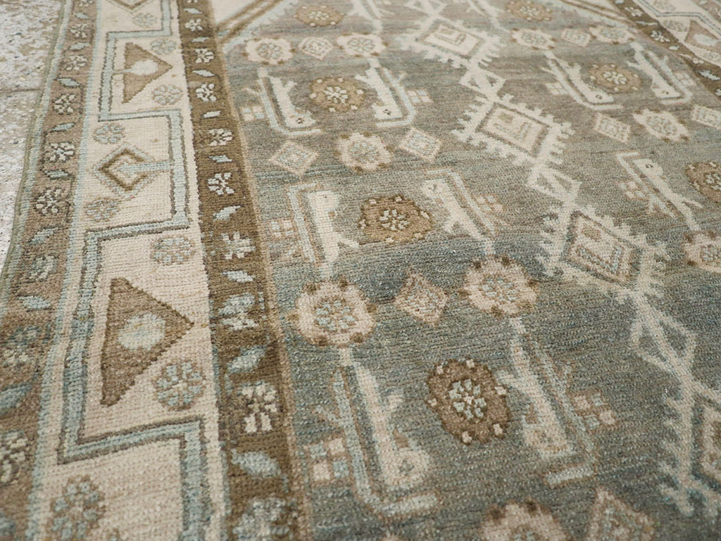 Vintage Persian Malayer Throw Rug, No.32819 - Gss
