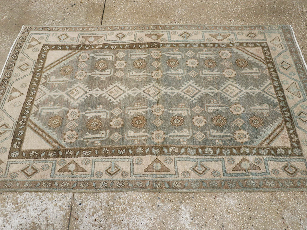 Vintage Persian Malayer Throw Rug, No.32819 - Gss