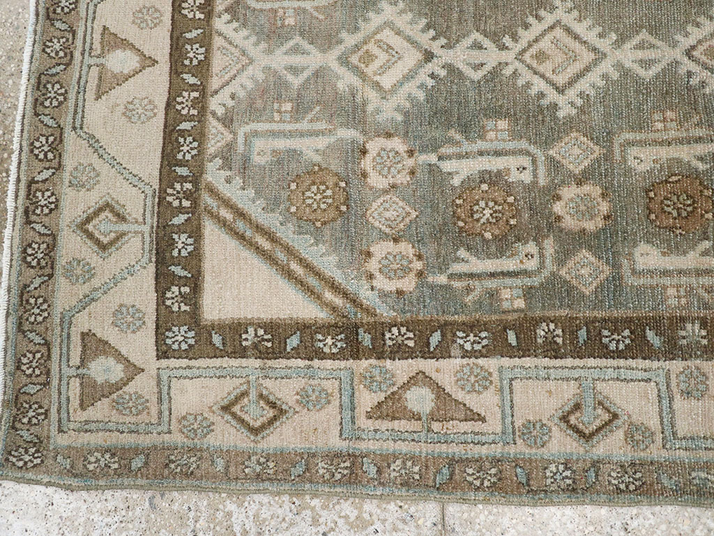 Vintage Persian Malayer Throw Rug, No.32819 - Gss